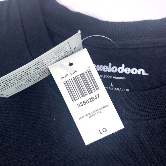 Fairly Odd Parents Cosmo & Wanda T Shirt Sz L What Could Go Wrong Black S/S SEE - Picture 9 of 11